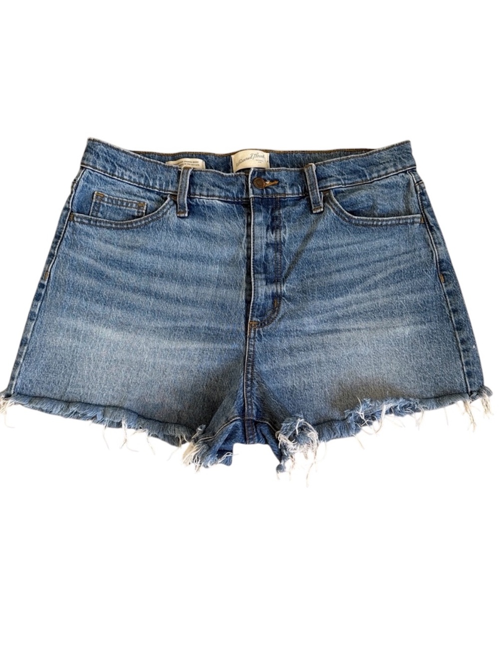 Universal Thread Medium Blue Highest Rise Shorty Short Cutoff Shorts Size 12